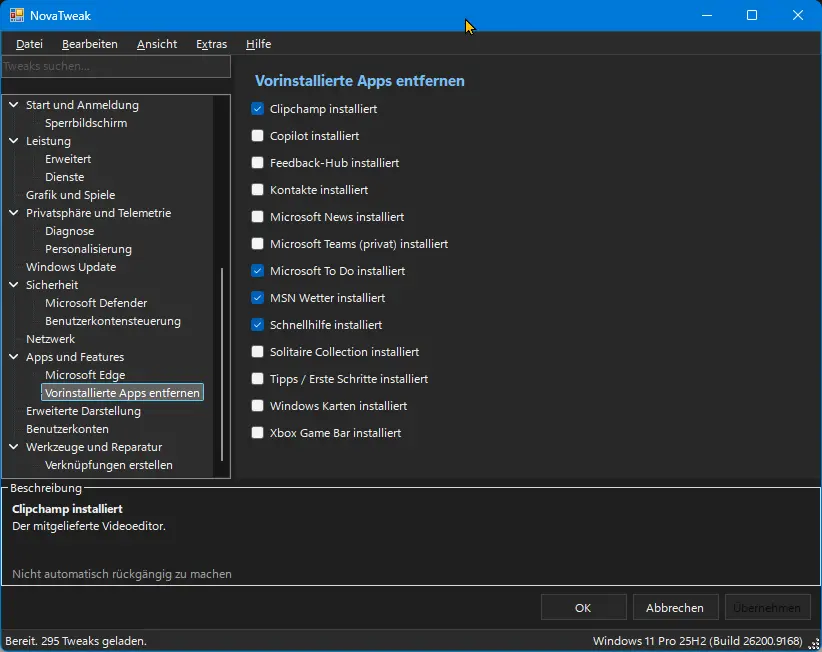 NovaTweak: Tweak UI für Windows 11 - Vollversion