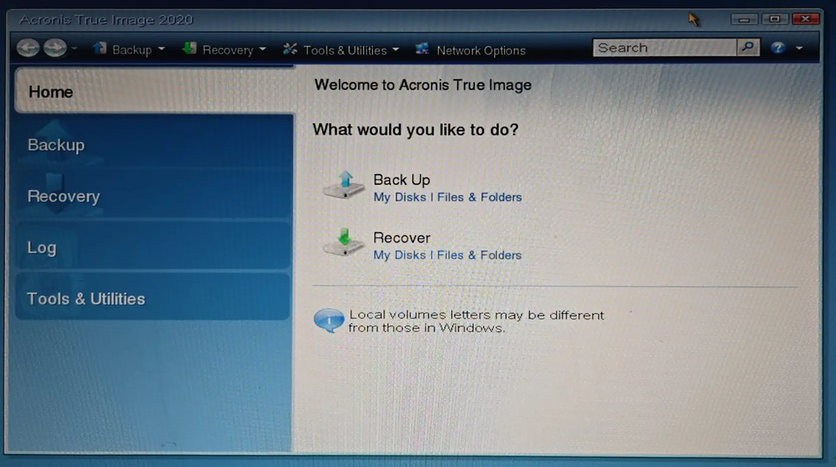 Acronis True Image 2020 - Bootable ISO