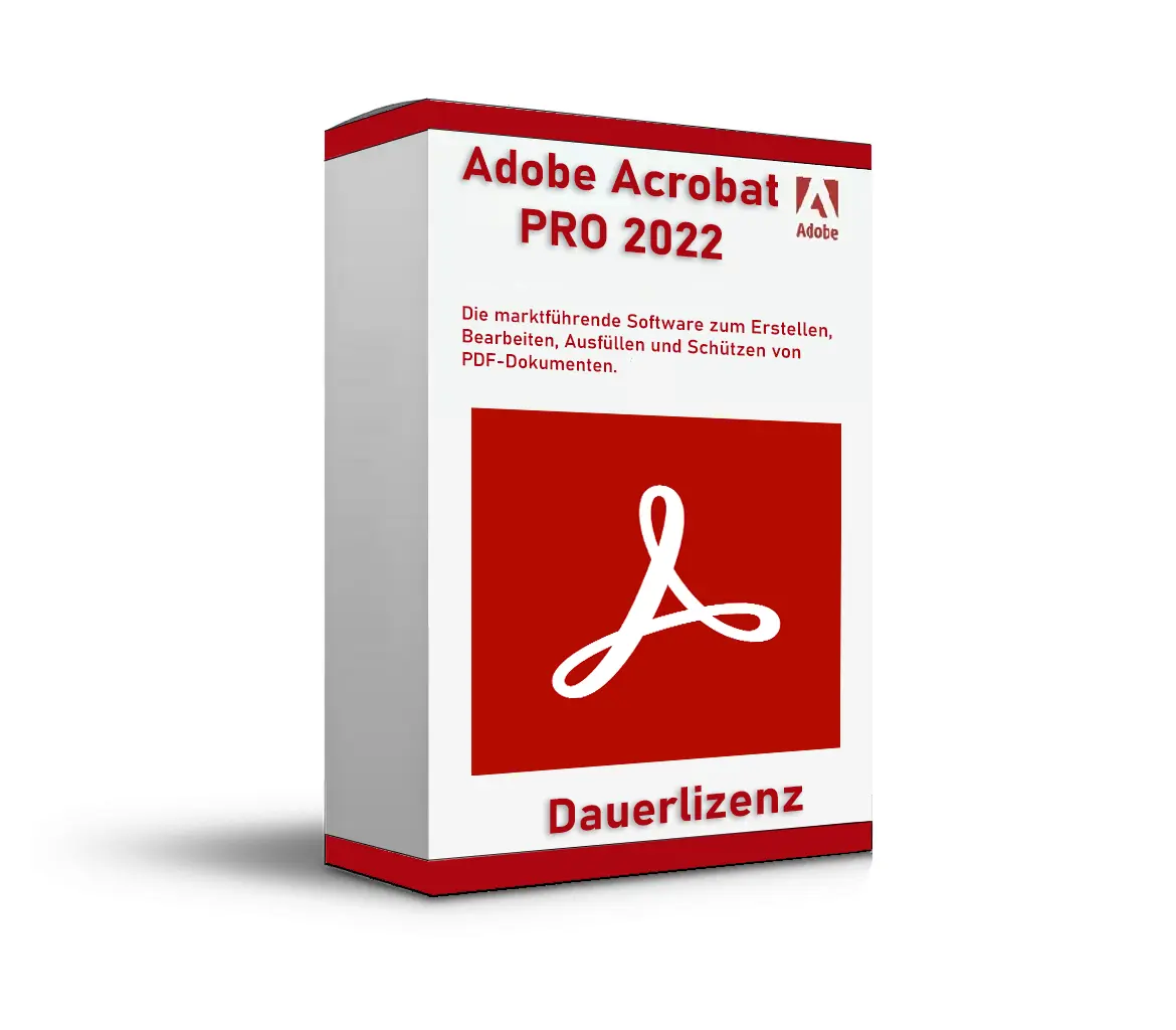 Adobe Acrobat Pro 2022 | Windows | Dauerhaft nutzbar | Kein Abo | 2 Geräte